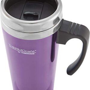 THERMOS ThermoCaf茅 Translucent Travel Mug, Purple, 420 ml