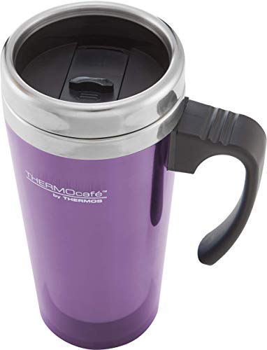 THERMOS ThermoCaf茅 Translucent Travel Mug, Purple, 420 ml