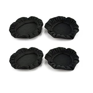 VEKEFF 2 Pairs Black Stretchable Washable Earcup Cover Fabric Headphone Cover for Most On Ear Headphones with 7~8.5cm Earpads