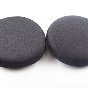 VEKEFF 2 Pairs Black Stretchable Washable Earcup Cover Fabric Headphone Cover for Most On Ear Headphones with 7~8.5cm Earpads