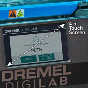 Dremel DigiLab 3D45-01 3D Printer with Filament - Heated Build Plate & Auto 9-Point Leveling - PC & MAC OS, Chromebook, iPad Compatible - Nylon, ECO-ABS, PETG, PLA Print Capable