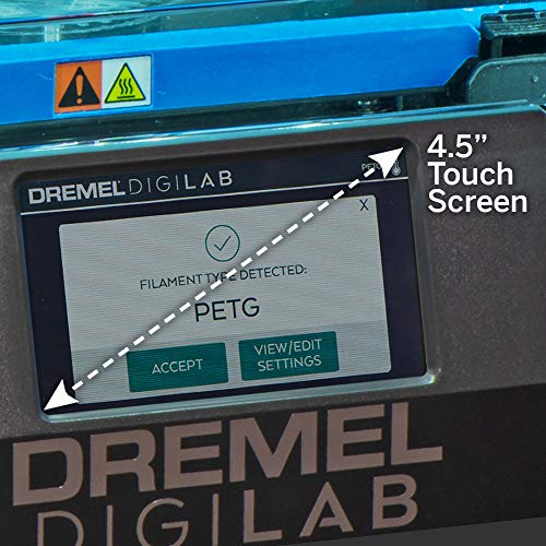 Dremel DigiLab 3D45-01 3D Printer with Filament - Heated Build Plate & Auto 9-Point Leveling - PC & MAC OS, Chromebook, iPad Compatible - Nylon, ECO-ABS, PETG, PLA Print Capable