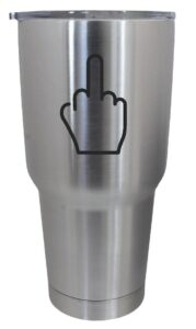 epic designs cups drinkware tumbler sticker - flip off middle finger - cute love dream sticker decal