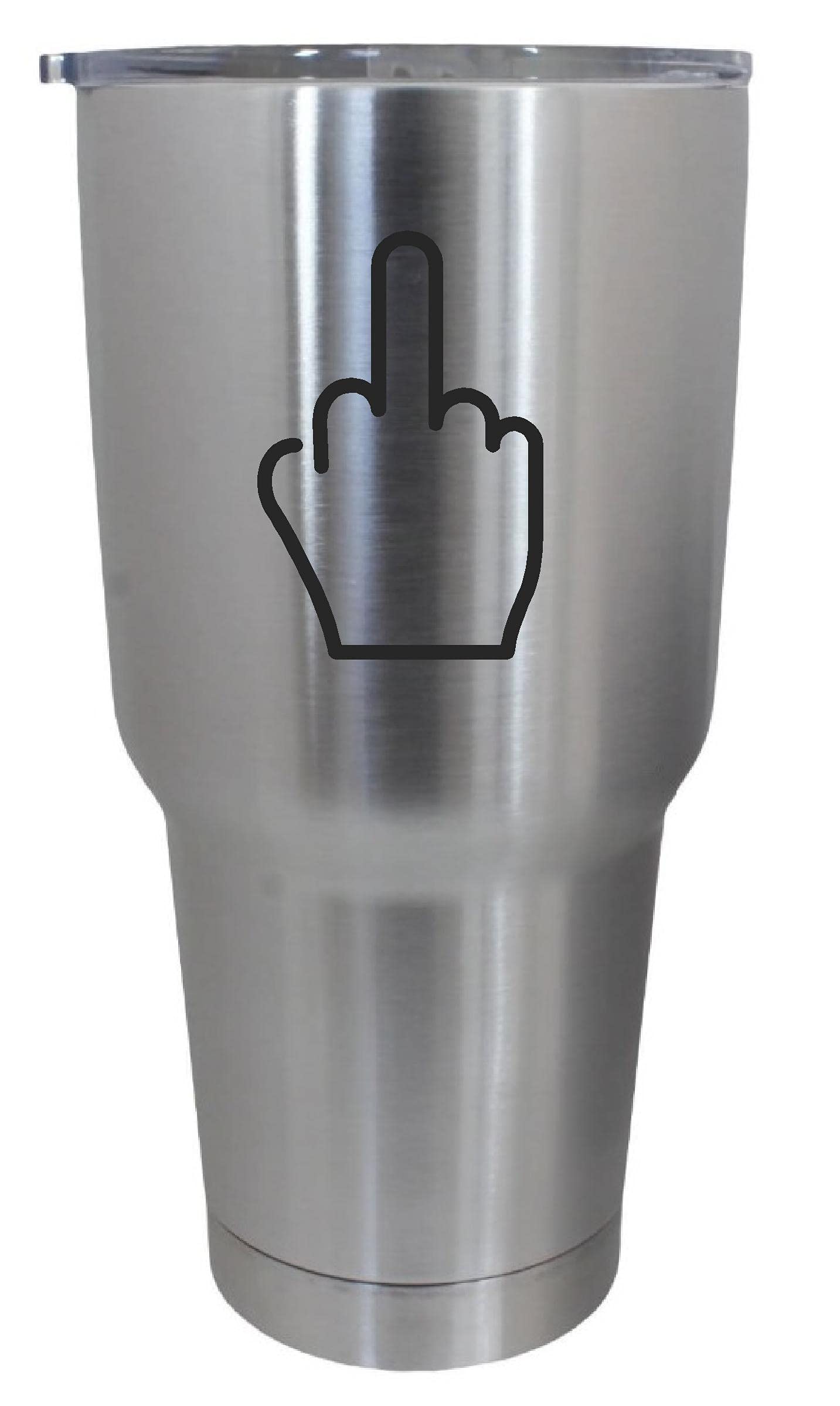 Epic Designs Cups drinkware tumbler sticker - Flip off middle finger - cute love dream sticker decal