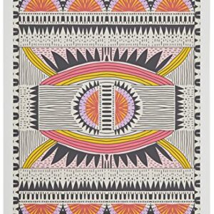 Amazon Brand – Rivet Tribal Multi-Color Art Print with Oak Hanger, 18" x 24"