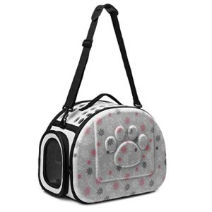 coraltea eva pet carrier airline approved outdoor under seat travel medium size pets bag cats & dogs puppy(gray)