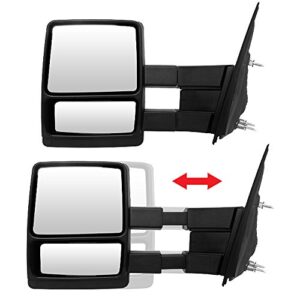 AKKON - For 04-14 Ford F150 Pickup Truck Extendable Towing Manual Mirrors Left + Right Side Pair Replacement