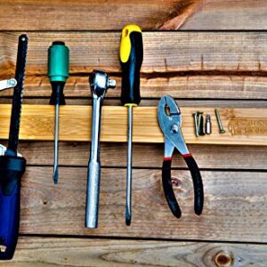 Green Direct 16 inch Magnetic Knife Holder, Use as A Wood Knife Storage Bar, Utensil Holder, Tool Holder, Art Supply Organizer & Kitchen Organizer