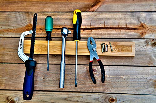 Green Direct 16 inch Magnetic Knife Holder, Use as A Wood Knife Storage Bar, Utensil Holder, Tool Holder, Art Supply Organizer & Kitchen Organizer