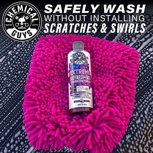 Chemical Guys CWS20764 Extreme Bodywash & Wax Foaming Car Wash Soap (For Foam Cannons, Foam Guns or Bucket Washes) For Cars, Trucks, Motorcycles, RVs & More, 64 fl oz (Half Gallon) Grape Scent