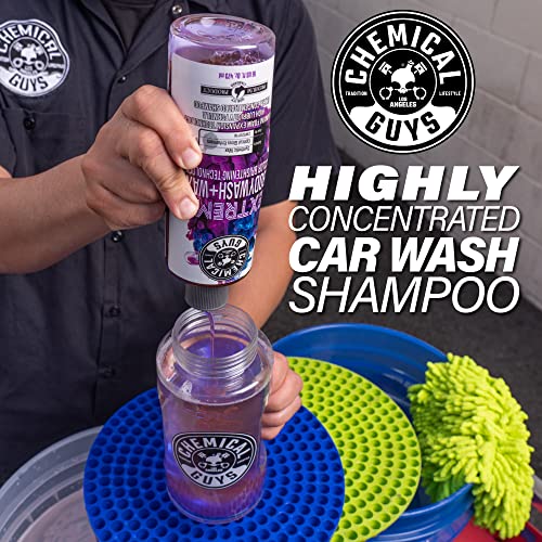 Chemical Guys CWS20764 Extreme Bodywash & Wax Foaming Car Wash Soap (For Foam Cannons, Foam Guns or Bucket Washes) For Cars, Trucks, Motorcycles, RVs & More, 64 fl oz (Half Gallon) Grape Scent