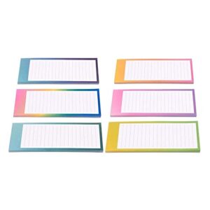 Juvale 12 Pack Magnetic Notepads for Fridge, Lined To Do Memos List, Watercolor Design (3.5x9 Inches, 60 Sheets Each)