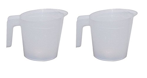 Bunn 04238.0000-2PK Water Pitcher for Pourover Coffee Brewer, 64 oz, 13" Height, 11" Width, 6" Length (Pack of 2)