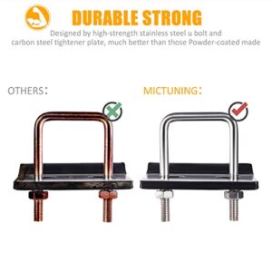 MICTUNING Hitch Tightener for 1.25 inches and 2 inches Hitches, Heavy Duty Anti-Rattle Stabilizer, Reduce Movement from Hitch Tray Cargo Carrier Bike Rack Trailer Ball Mount