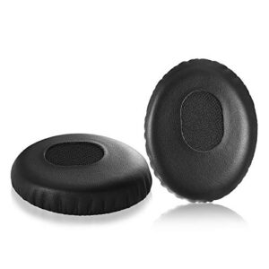 qc3 earpads, jarmor replacement memory foam ear cushion cover kit for bose quietcomfort 3, on ear, oe1 headphones only, black