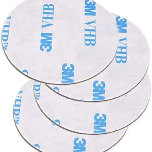 Sticky mounting dots 1.38 in. Made of VHB 3M Double-Sided mounting Tape. Adhesive Glue Replacement. Circle Pads Pack of 4