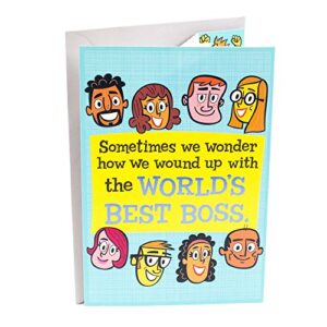 hallmark funny boss's day card from all (card for boss from world's best employees)
