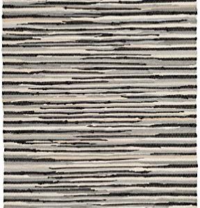 SAFAVIEH Rag Rug Collection Accent Rug - 2' x 3', Black & Multi, Handmade Boho Stripe Cotton, Ideal for High Traffic Areas in Entryway, Living Room, Bedroom (RAR129Q)