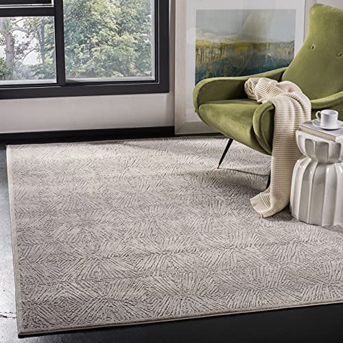 SAFAVIEH Meadow Collection 3'3" x 5' IvoryGrey MDW319A Modern Abstract Area Rug