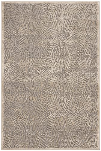 SAFAVIEH Meadow Collection 3'3" x 5' IvoryGrey MDW319A Modern Abstract Area Rug