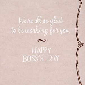 Hallmark Boss's Day Card from All (So Glad to Work for You) (499BBN1002)