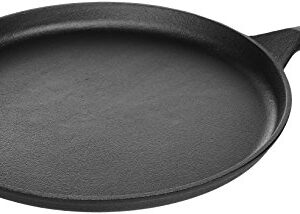 Amazon Basics Pre-Seasoned Cast Iron 5-Piece Kitchen Cookware Set, Pots and Pans, Black, 14.17 x 12.2 x 10.63 in