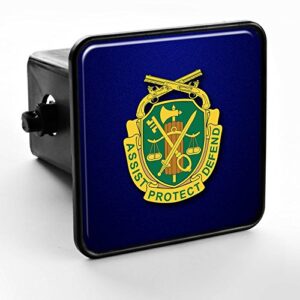 trailer hitch cover - us army military police corps, regimental insignia