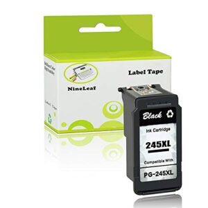 nineleaf remanufactured high yield ink cartridge compatible for canon pg-245xl pg-245 245xl 245 xl use for pixma mx492 mg2522 mg2922 mg2920 mg2520 mg2420 mx490 printers with ink level chip