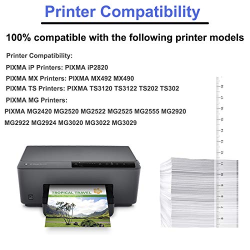 NineLeaf Remanufactured High Yield Ink Cartridge Compatible for Canon PG-245XL PG-245 245XL 245 XL use for Pixma MX492 MG2522 MG2922 MG2920 MG2520 MG2420 MX490 Printers with Ink Level Chip