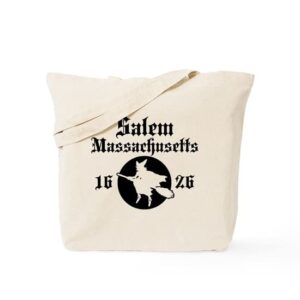 cafepress salem massachusetts tote bag natural canvas tote bag, reusable shopping bag