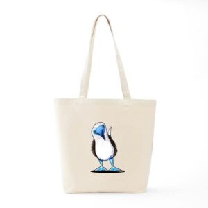 CafePress Blue Footed Booby Tote Bag Natural Canvas Tote Bag, Reusable Shopping Bag
