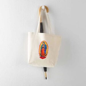 CafePress Virgin Of Guadalupe Tote Bag Natural Canvas Tote Bag, Reusable Shopping Bag