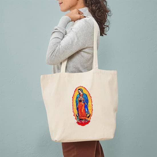 CafePress Virgin Of Guadalupe Tote Bag Natural Canvas Tote Bag, Reusable Shopping Bag