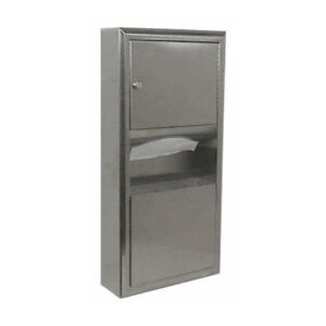 bobrick - b-3699 - classicseries paper towel dispenser and waste receptacle