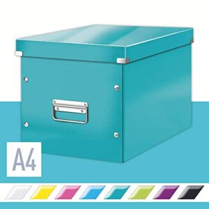 Leitz Large Storage Cube, Ice Blue, Click and Store Range, 61080051