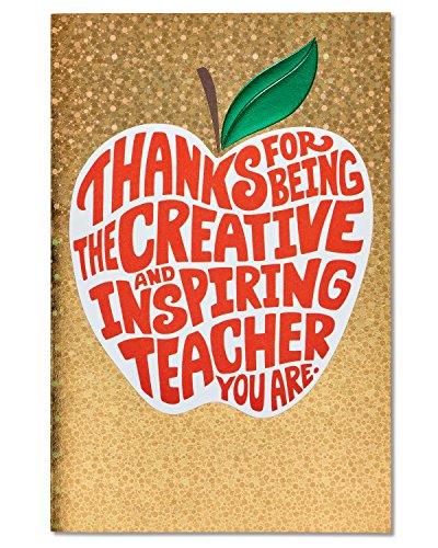 American Greetings Teacher Thank You Card (Creative and Inspiring)