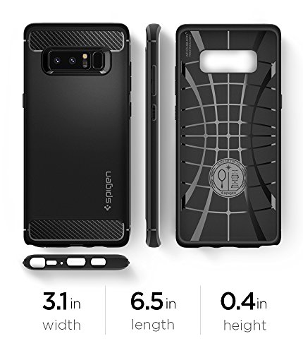 Spigen Rugged Armor Designed for Samsung Galaxy Note 8 Case (2017) - Matte Black