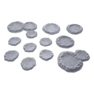 endertoys blast craters, terrain scenery for tabletop 28mm miniatures wargame, 3d printed and paintable