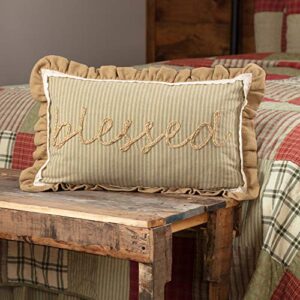 vhc brands prairie winds bedding accessory, 14x22, blessed