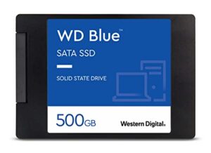 western digital 500gb wd blue 3d nand internal pc ssd - sata iii 6 gb/s, 2.5"/7mm, up to 560 mb/s - wds500g2b0a, solid state drive