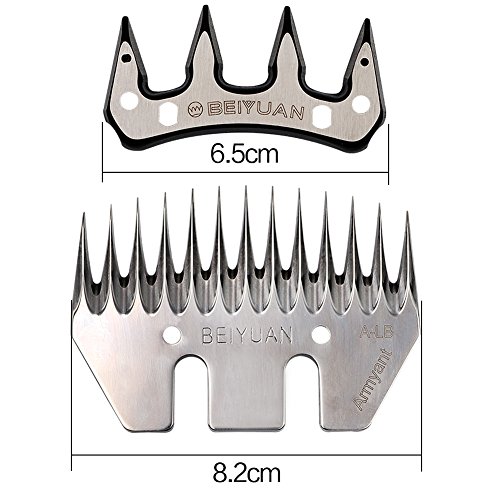 MUDUOBAN Sheep Shears Blades Straight 13 Tooth Electric Wool Comb Cutter Goats Clipper Scissors Blade Livestocktool