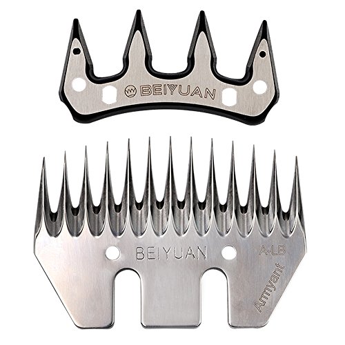 MUDUOBAN Sheep Shears Blades Straight 13 Tooth Electric Wool Comb Cutter Goats Clipper Scissors Blade Livestocktool