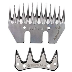 MUDUOBAN Sheep Shears Blades Straight 13 Tooth Electric Wool Comb Cutter Goats Clipper Scissors Blade Livestocktool