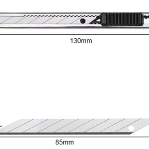 Gebildet 2pcs 9mm Utility Knife with 20pcs Replaceable Blades -Auto Vinyl Cutting Knife Tint Film Hand Tools