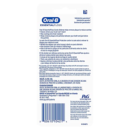 Oral-B Essential Dental Floss Waxed - each, Pack of 2