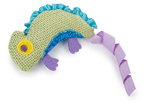 Petlinks HappyNip Crinkle Chameleon Cat Toy, Contains Silvervine & Catnip - Green, One Size