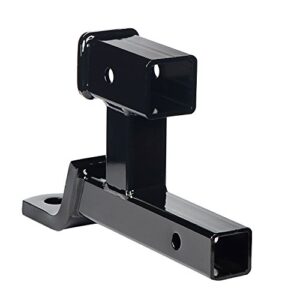 HITOWMFG Multi-Use Trailer Ball Mount 2" Receiver Dual Hitch Extension (GTW 5,000 lbs)