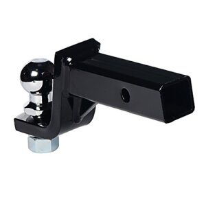 HiTow Trailer Hitch Loaded Ball Mount Class II 4" Drop with 1-7/8" Hitch Ball & 5/8" Pin Kit (GTW 3,500 lbs)