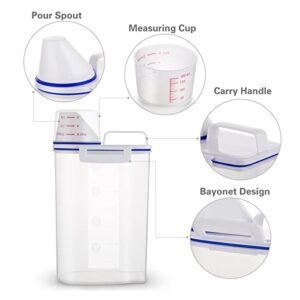 TBMax Pet Food Container for Dogs Cat Food Container with Pour Spout + Seal Buckles + BPA-Free Plastic + Airtight for Birds