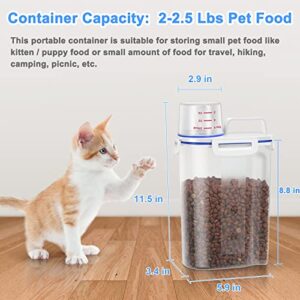 TBMax Pet Food Container for Dogs Cat Food Container with Pour Spout + Seal Buckles + BPA-Free Plastic + Airtight for Birds